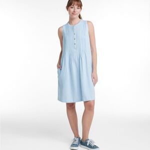 L.L. Bean Women's Frye Island Tank Dress, Stripe size large